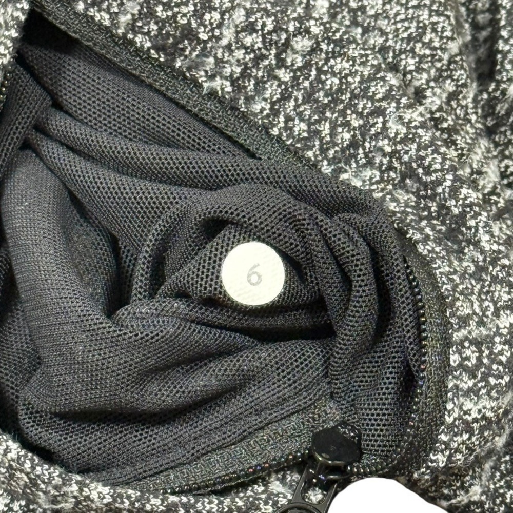 Lululemon Define‎ Jacket Luon Heathered Black Women's Size 6 Slim-Fit Hoodie Zip - Picture 3 of 8